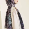 Floral Pattern Modal Scarf Stone - Afbeelding 3