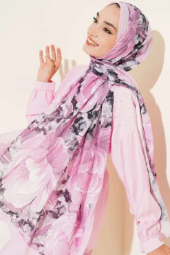 Alternative view of Bamboo Krash Shawl Lilac
