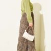Fularlı Retro Pattern Chiffon Skirt Set - Image 3