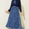 ⁦Mini Fringed Detailed Skirt Set Navy Blue⁩ - الصورة ⁦6⁩
