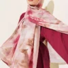Rose Pattern French Silk Scarf