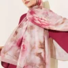 Rose Pattern French Silk Scarf – Bild 2