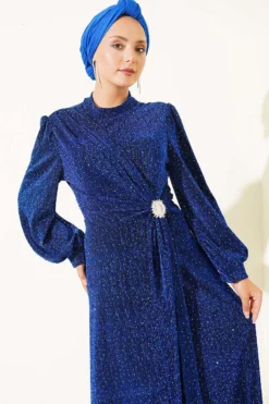 Alternative Ansicht von Silver Buckle Glittering Stone Evening Dress