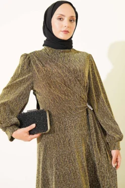 Alternative Ansicht von Silver Buckle Glittering Stone Evening Dress