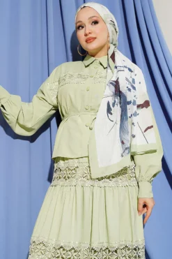 Alternative view of Lace Detailed Skirted Two-Piece Set