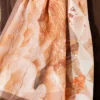 Triangle Pattern Bamboo Crinkle Scarf Camel – Image 4