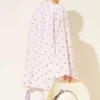 Oversized Tunic with Polka Dots Pink - Afbeelding 3