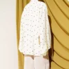Oversized Tunic with Polka Dots Yellow - Afbeelding 3