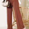 Wide Waistband Elasticated Trousers