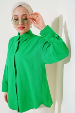 Vista alternativa de Hidden Button Basic Shirt Benetton
