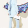 Hidden Button Self-Belted Shirt Baby Blue – Image 3