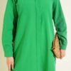 Hidden Button Long Basic Shirt Benetton - Imagen 4