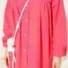 Shirt with Chest Ruching Detail Pomegranate Blossom - Afbeelding 4
