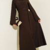Ethnic Patterned Scarf and Skirt Two-Piece Set Brown - Imagen 5