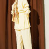Gold Button Detail Waist Tunic Two-Piece Set Yellow – Bild 3
