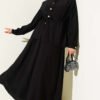 Shoulder Scarf Basic Two-Piece Set Black - Imagen 6