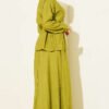 Gold Buttoned Waist Tunic Skirt Set Gold – Bild 3