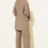 Gold Button Side Tie Two-Piece Set Mink - immagine 3