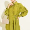 Gold Button Side Tie Two-Piece Set Gold – Image 2