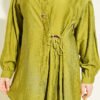 Gold Button Side Tie Two-Piece Set Gold – Image 4