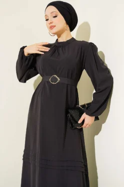 Alternative Ansicht von Belted Evening Dress with Gold Buckle Gold