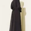 Belted Evening Dress with Gold Buckle Gold – Image 3