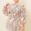 Paisley Pattern Tunic Yellow