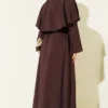 Cloak with Gold Buckle Three-Piece Set Brown - Image 3