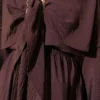 Cloak with Gold Buckle Three-Piece Set Brown - Image 4