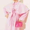 Cloak with Gold Buckle Three-Piece Set Pink – Image 2