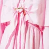 Cloak with Gold Buckle Three-Piece Set Pink – Image 4