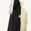 Cloak with Gold Buckle Three-Piece Set Black – Image 3