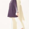 Shirt Panel Stone Embellished Tunic Purple - immagine 2