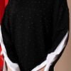 Shirt Panel Stone Embellished Tunic Black – Bild 4