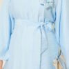 Rose Brooch Self-Belted Tunic – Bild 4