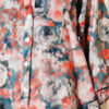 Rose Printed Half Button Dress Petrol – Bild 4