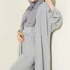 Basic Three-Piece Set with Cardigan Grey - Imagen 2