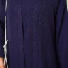 Cardigan Set with Side Slits Navy Blue - Afbeelding 4