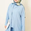 Cardigan Set with Side Slits Blue - Image 2