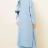 Cardigan Set with Side Slits Blue - Image 3