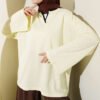 Mandarin Collar Loosely Fitted Tunic Yellow