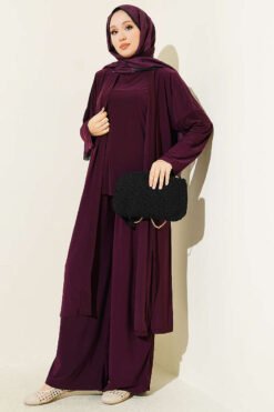 Cardigan Basic Sandy Three-Piece Set