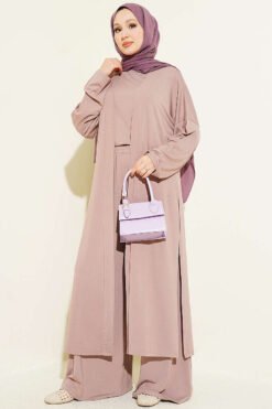 Basic Three-Piece Set with Cardigan