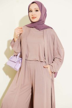 Alternative view of Basic Three-Piece Set with Cardigan