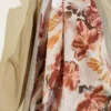 Floral Pattern Detailed Bamboo Crinkle Scarf – Bild 4