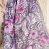 Floral Pattern French Silk Shawl - Imagen 4