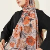 Floral Italian Chiffon Scarf - immagine 5