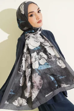 Floral Liva Crush Modal Scarf