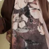 Floral Liva Crush Modal Scarf Beige - Afbeelding 4