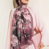 Floral Liva Crush Modal Scarf Brown – Bild 2